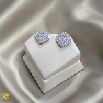 Khuyên tai vàng trắng (mã KT 1305)